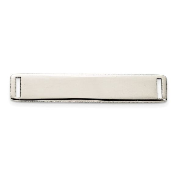 14k White Gold Polished Medical ID Ctr Plate # 816,All Products : American Fashion Style Bags On Sale
